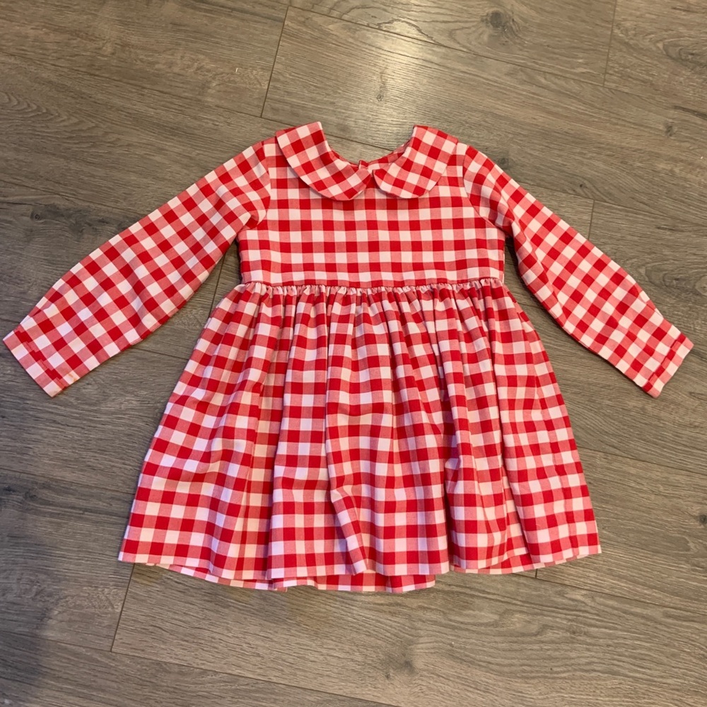 Red checked dress